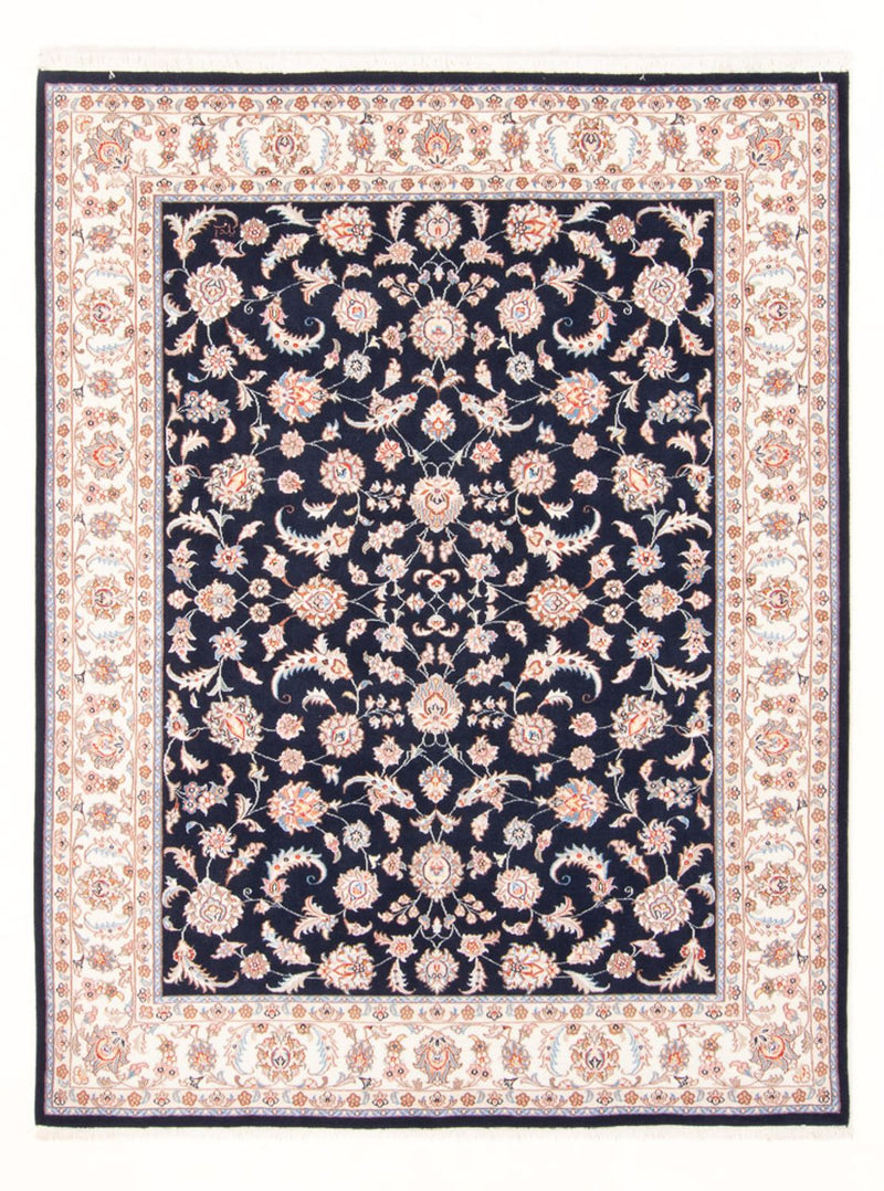 Tapis persan - Tabriz - Royal - 196 x 150 cm - bleu foncé