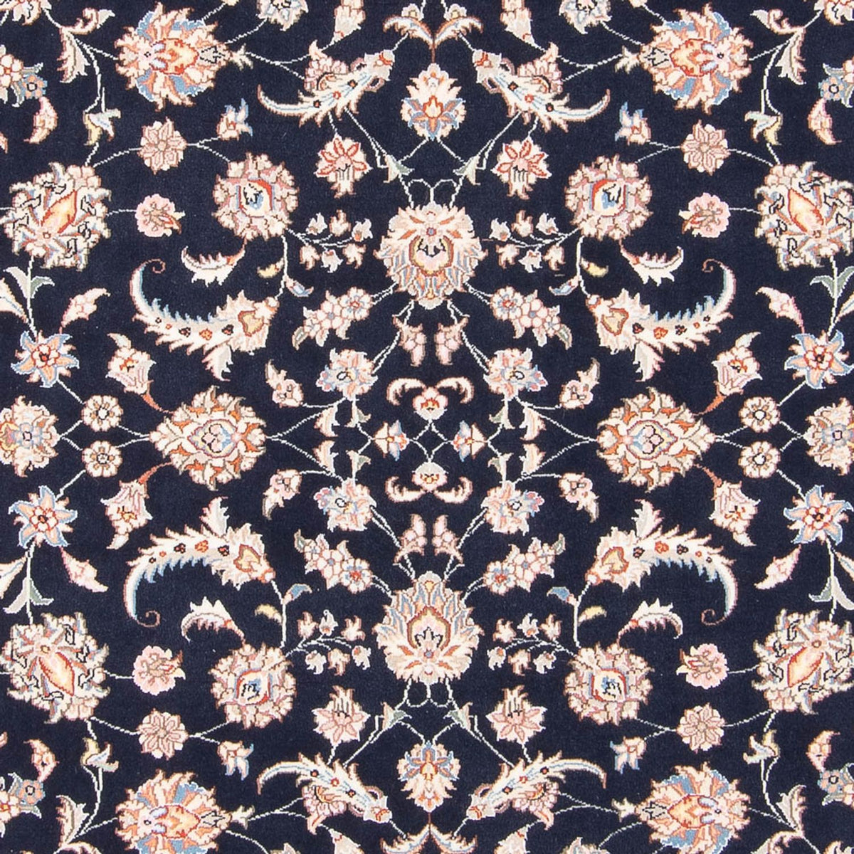 Tapis persan - Tabriz - Royal - 196 x 150 cm - bleu foncé