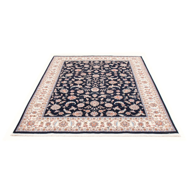Tapis persan - Tabriz - Royal - 196 x 150 cm - bleu foncé