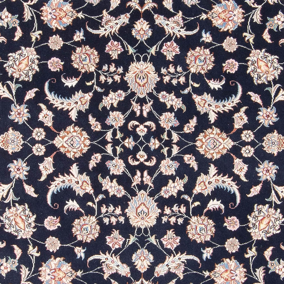 Tapis persan - Tabriz - Royal - 201 x 150 cm - bleu foncé