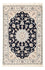 Tapis persan - Nain - Premium - 120 x 81 cm - bleu foncé