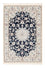 Tapis persan - Nain - Premium - 117 x 80 cm - bleu foncé
