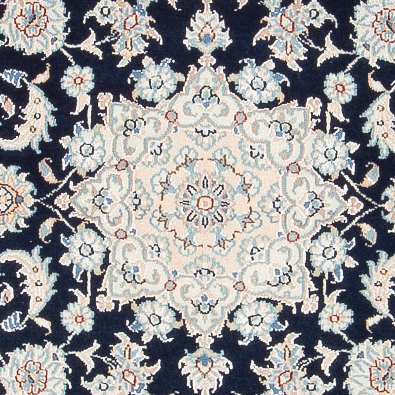 Tapis persan - Nain - Premium - 117 x 80 cm - bleu foncé