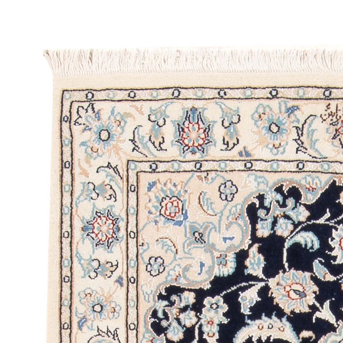 Tapis persan - Nain - Premium - 117 x 80 cm - bleu foncé