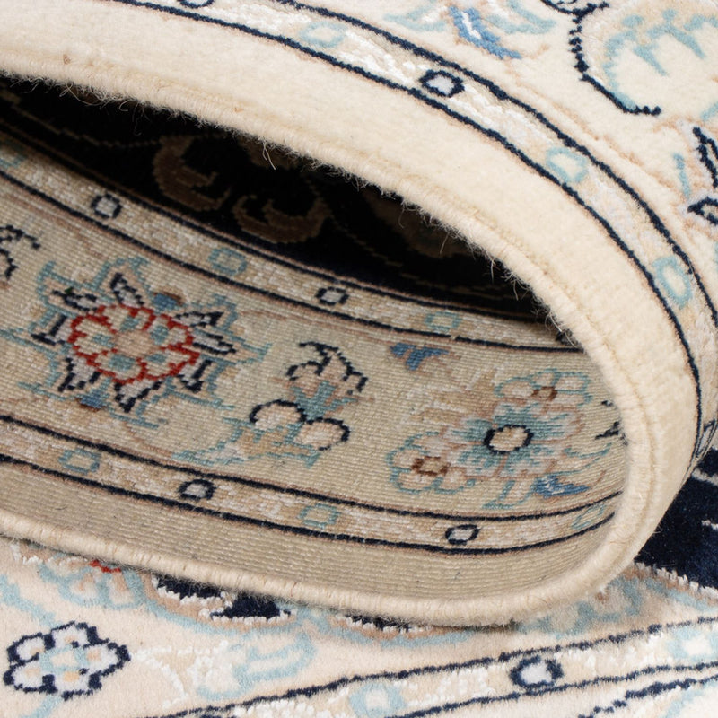 Tapis persan - Nain - Premium - 117 x 80 cm - bleu foncé