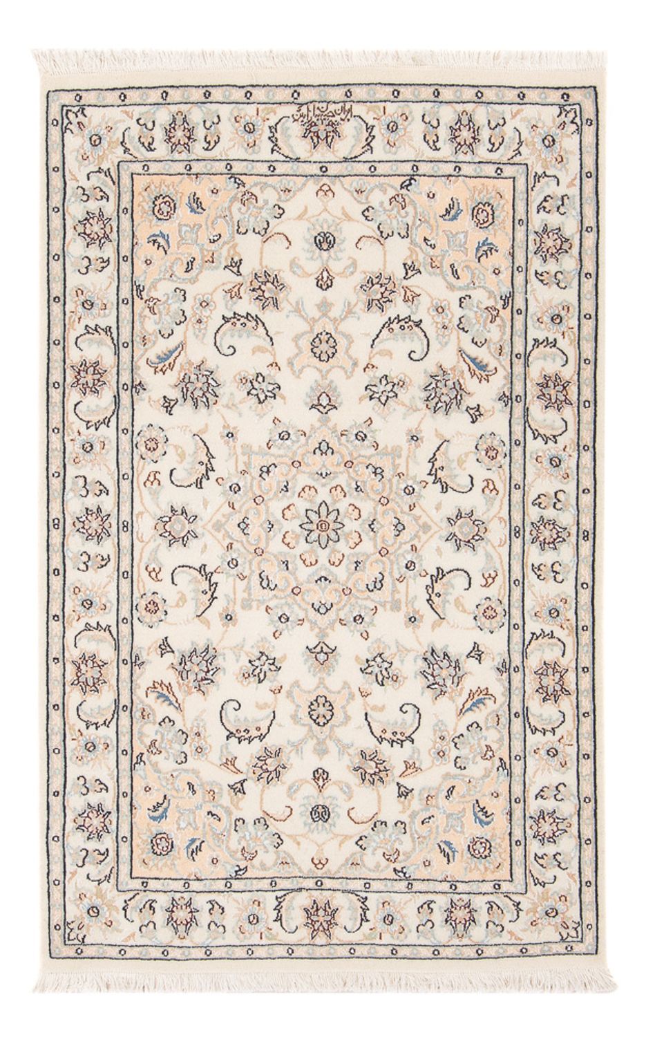 Tapis persan - Nain - Premium - 125 x 78 cm - crème
