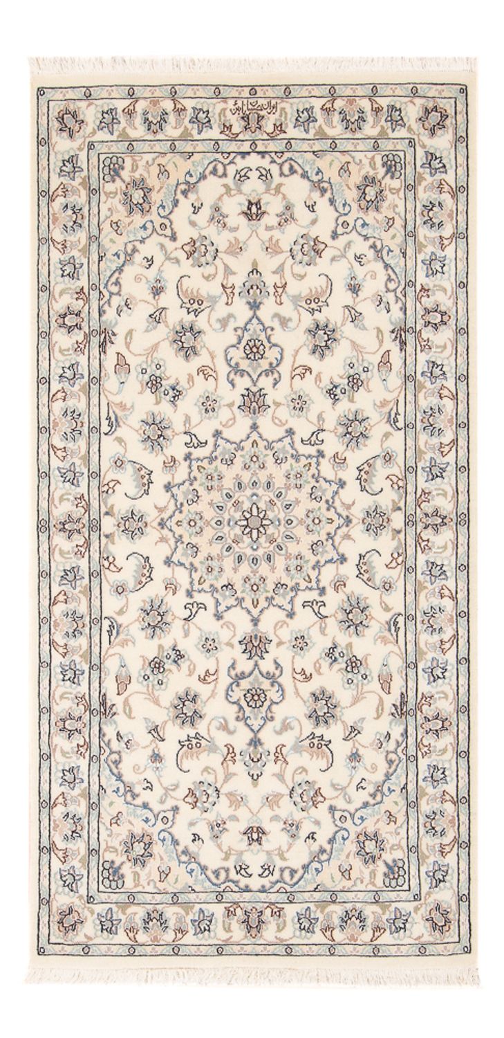 Tapis persan - Nain - Premium - 145 x 73 cm - crème