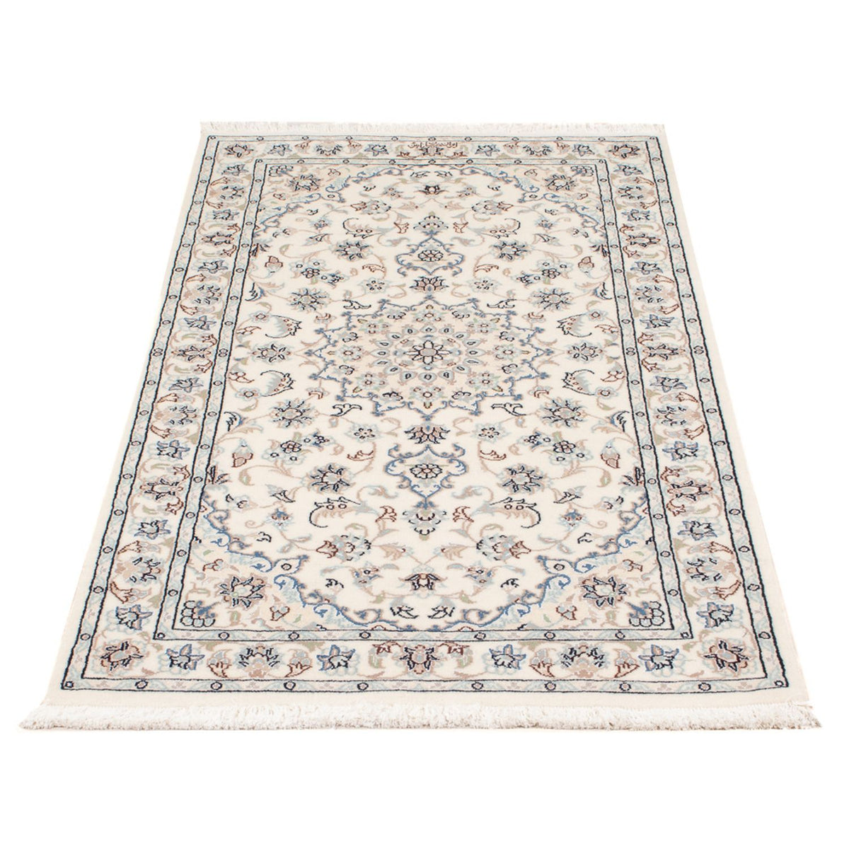 Tapis persan - Nain - Premium - 145 x 73 cm - crème