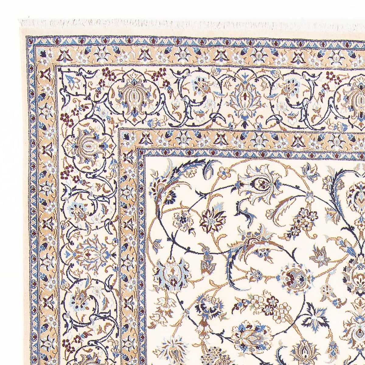 Tapis persan - Nain - Royal - 278 x 200 cm - crème
