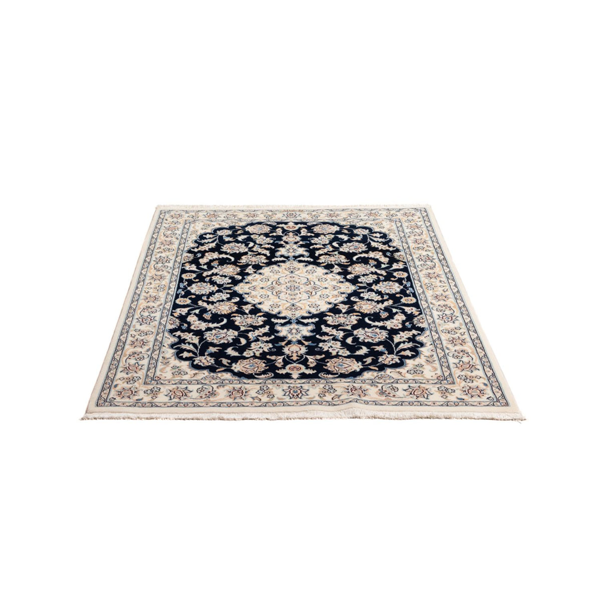 Tapis persan - Nain - Premium - 151 x 108 cm - bleu