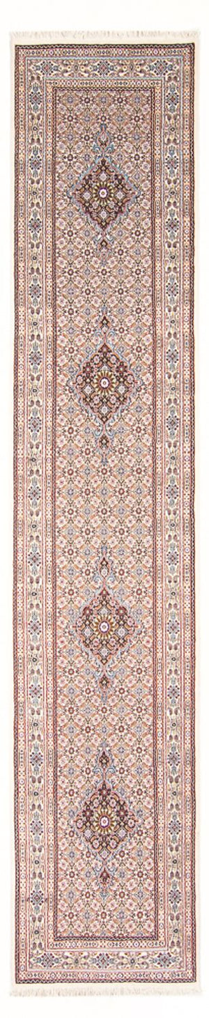 Tapis de couloir Tapis persan - Classique - 398 x 76 cm - crème
