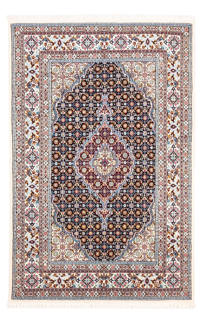 Tapis persan - Classique - 148 x 99 cm - bleu foncé