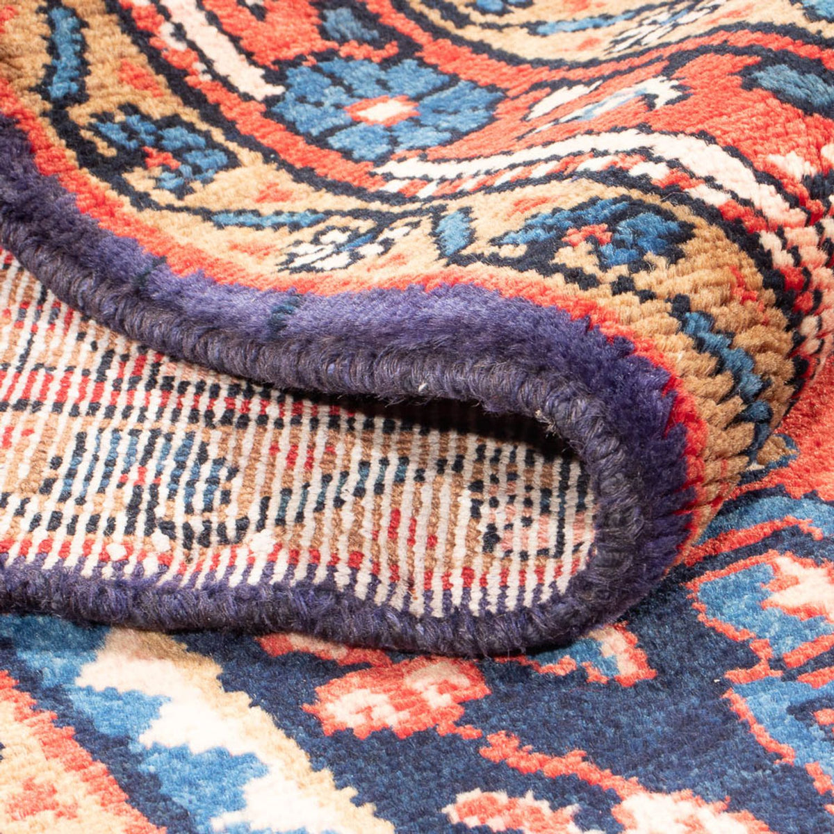 Tapis de couloir Tapis persan - Nomadic - 313 x 111 cm - bleu foncé