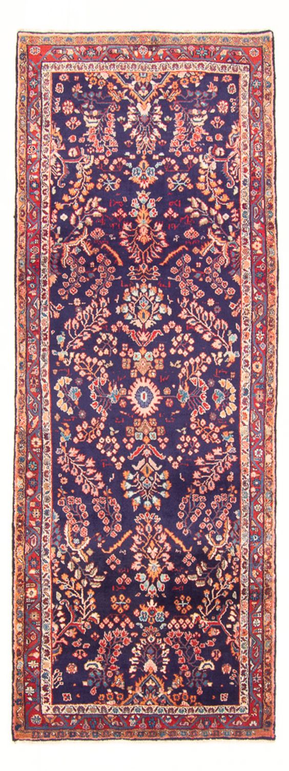 Tapis de couloir Tapis persan - Classique - 298 x 110 cm - bleu foncé