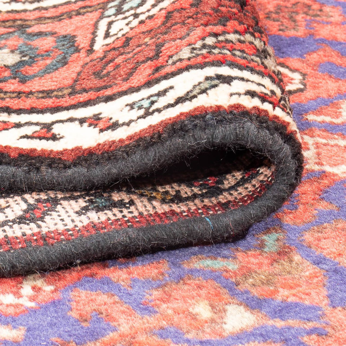 Tapis de couloir Tapis persan - Nomadic - 316 x 117 cm - bleu foncé