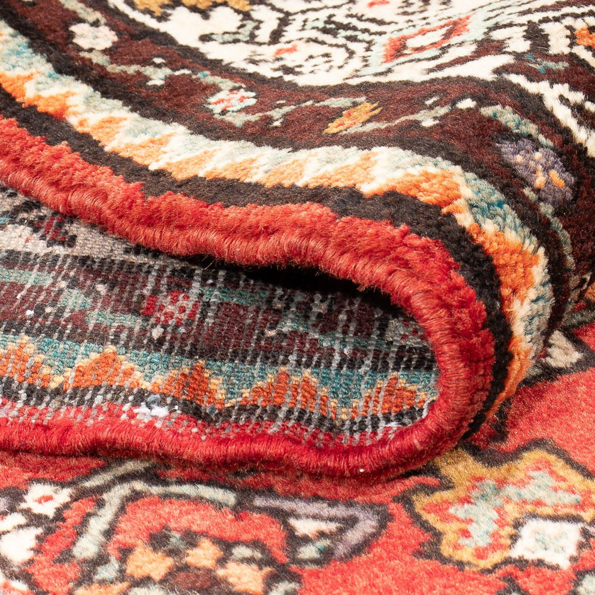 Tapis de couloir Tapis persan - Nomadic - 328 x 121 cm - rouge