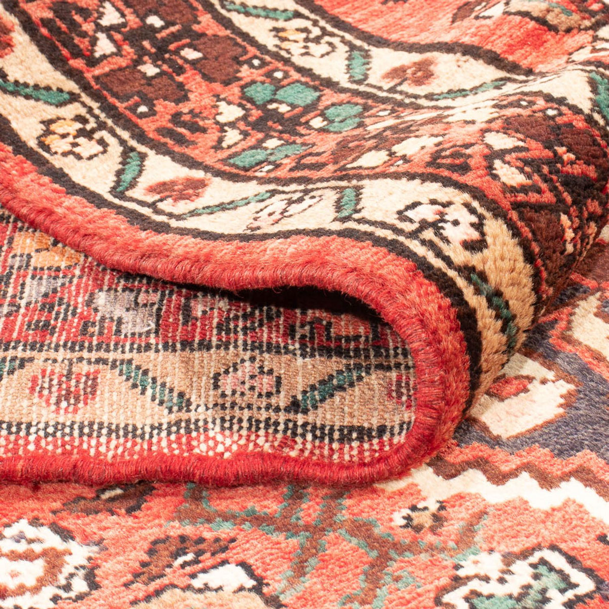 Tapis de couloir Tapis persan - Nomadic - 306 x 114 cm - rouge