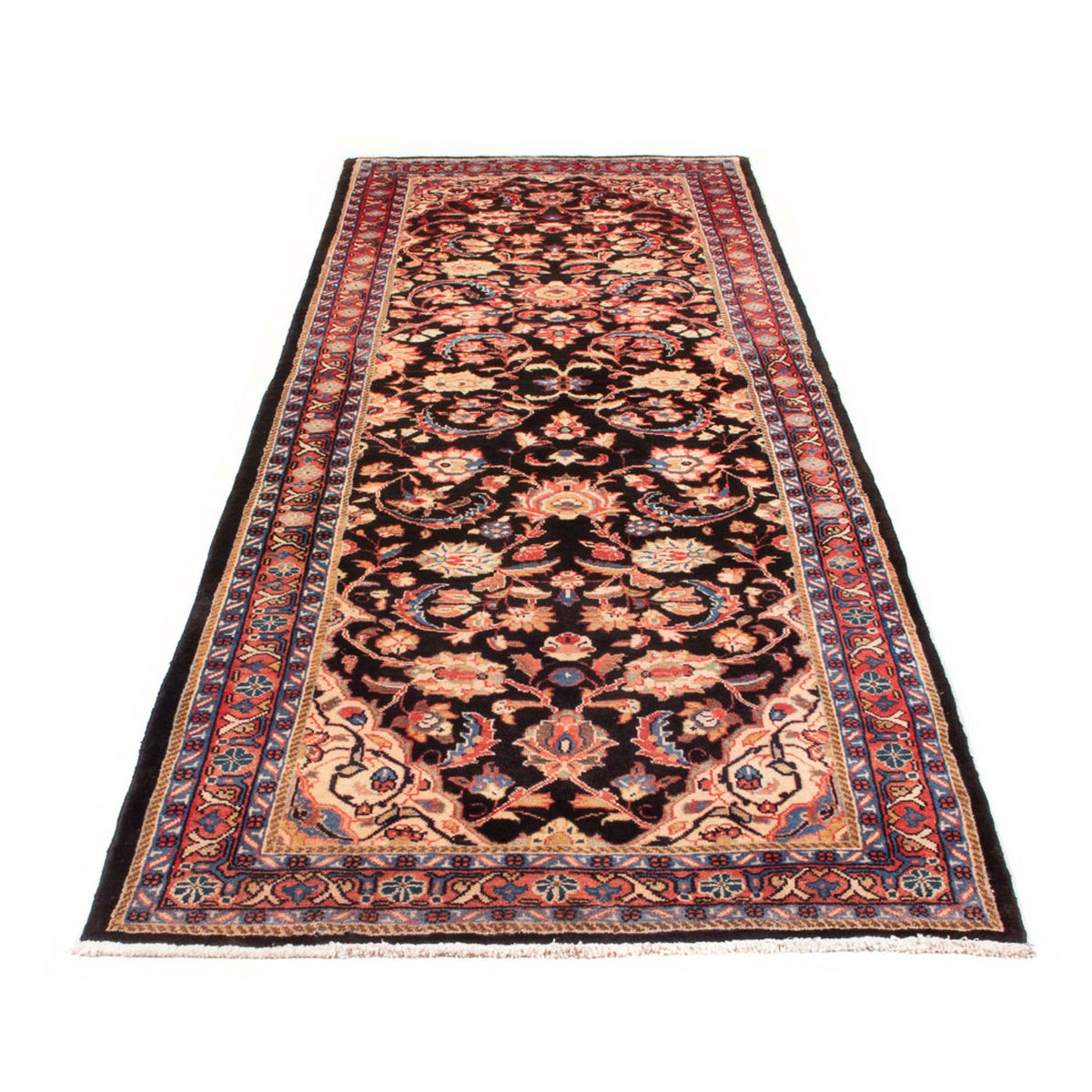 Tapis de couloir Tapis persan - Nomadic - 307 x 106 cm - bleu foncé