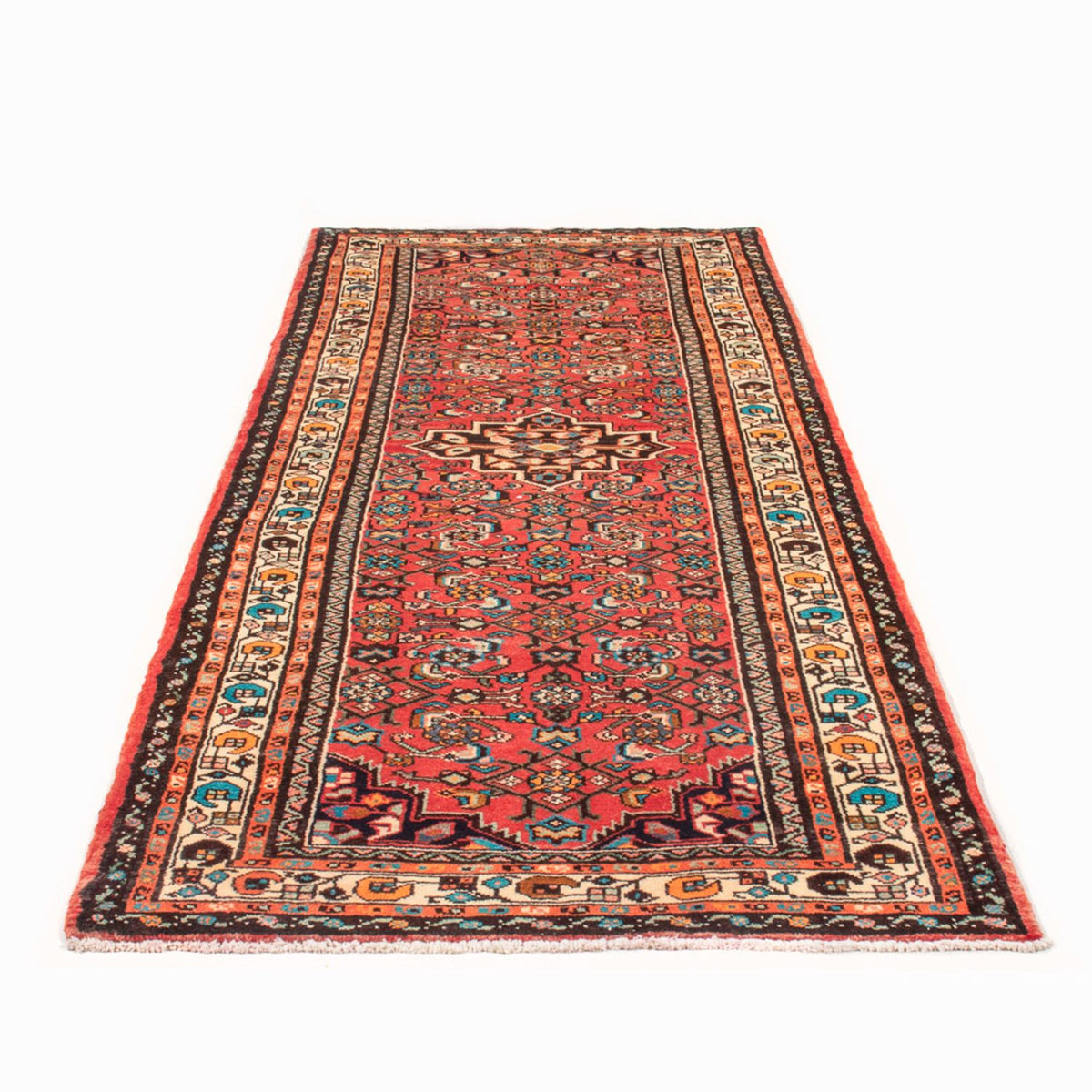 Tapis de couloir Tapis persan - Nomadic - 287 x 104 cm - rouge