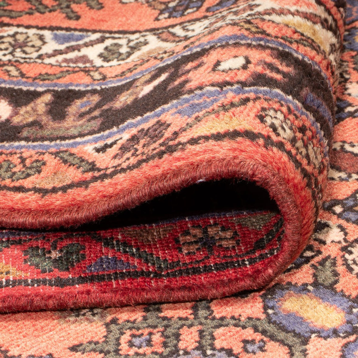 Tapis de couloir Tapis persan - Nomadic - 270 x 125 cm - rouge