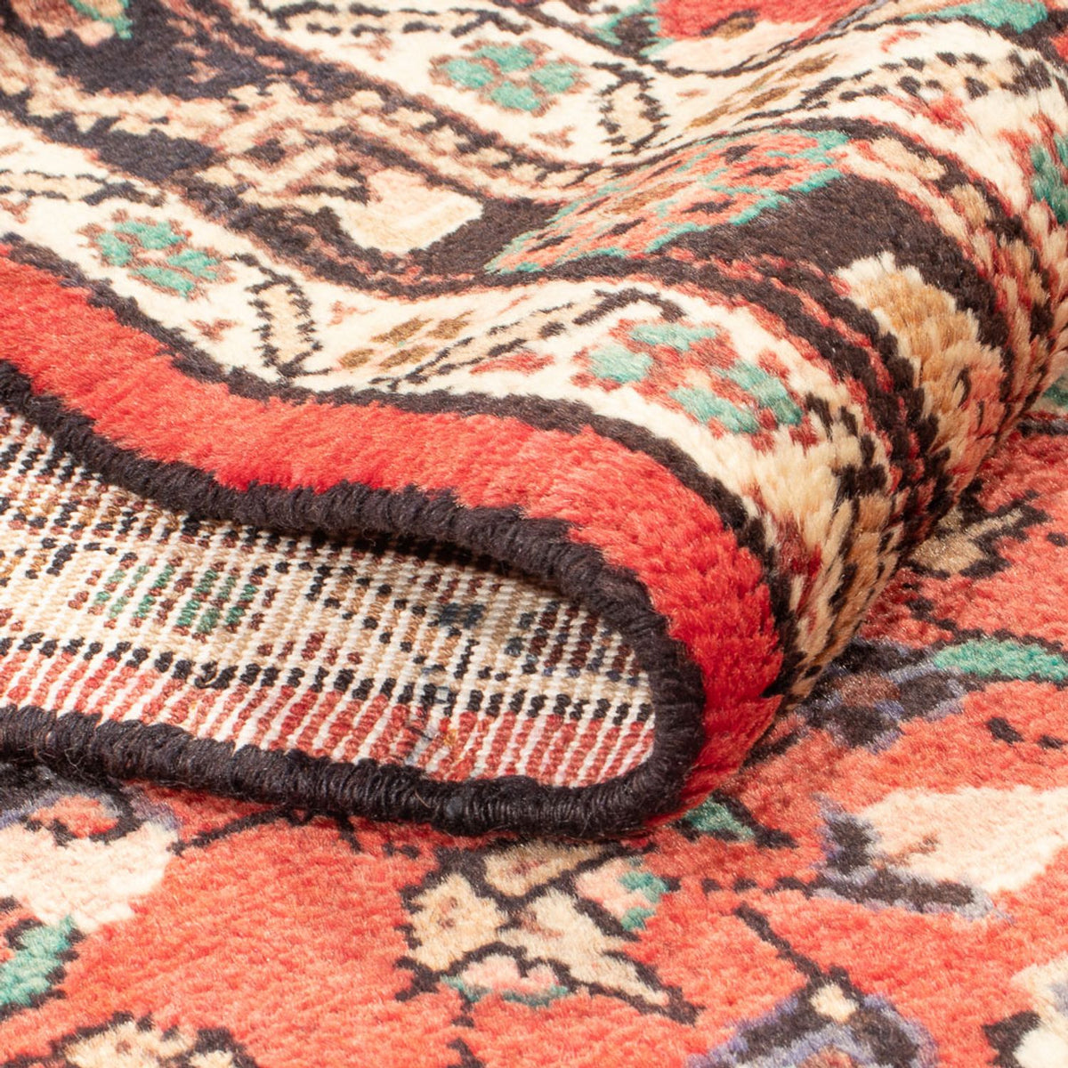 Tapis de couloir Tapis persan - Nomadic - 350 x 96 cm - rouge