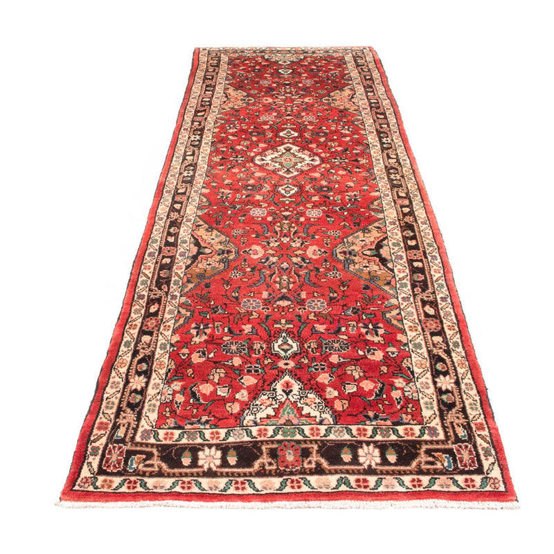 Tapis de couloir Tapis persan - Nomadic - 350 x 96 cm - rouge