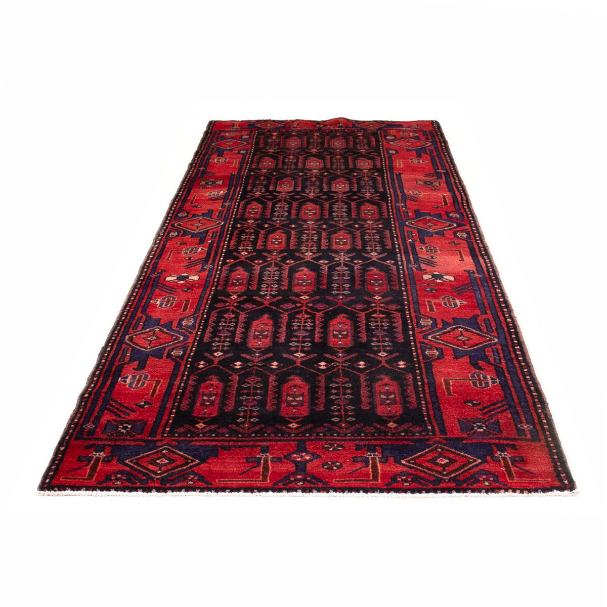 Tapis de couloir Tapis persan - Nomadic - 305 x 117 cm - bleu foncé