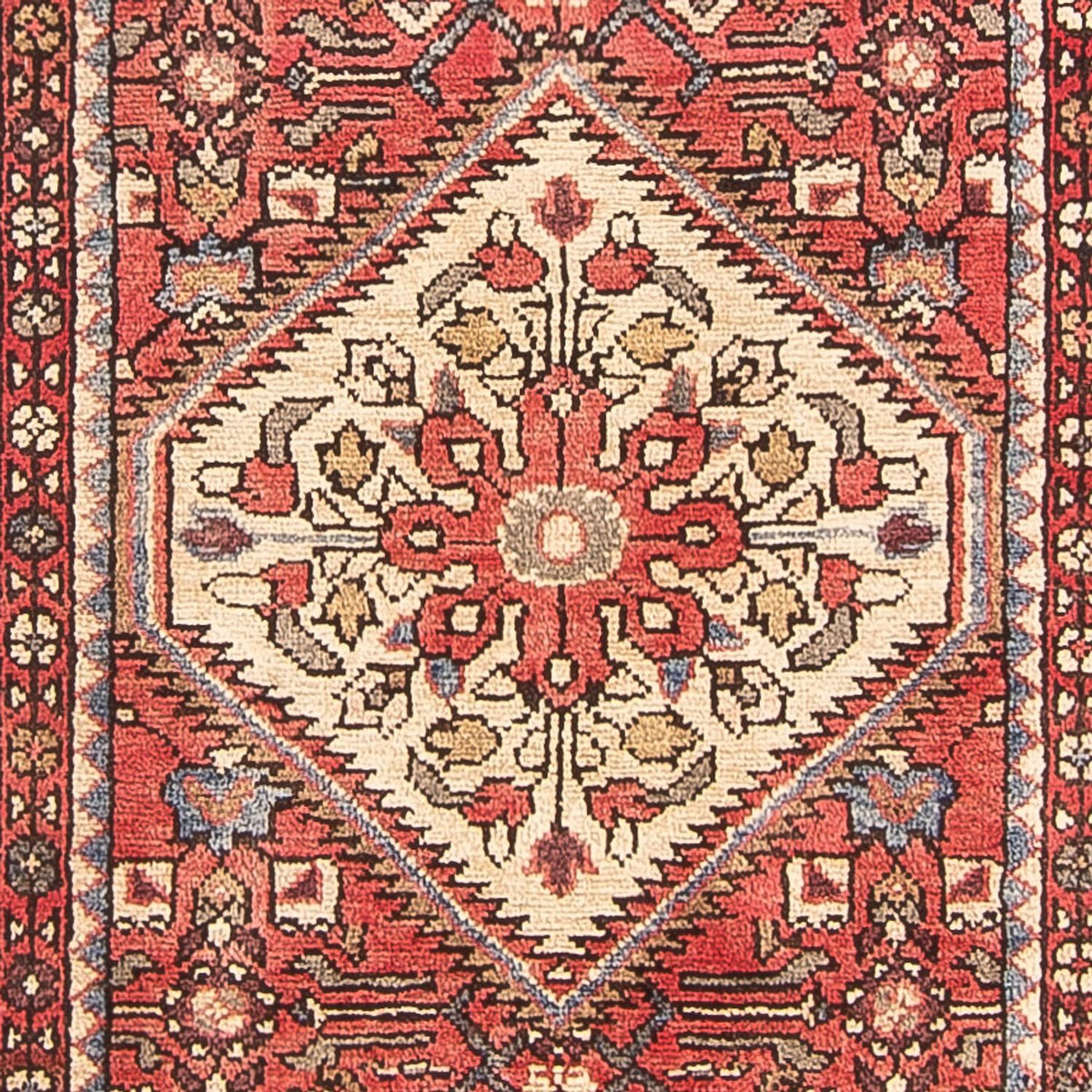 Tapis de couloir Tapis persan - Nomadic - 316 x 107 cm - rouge