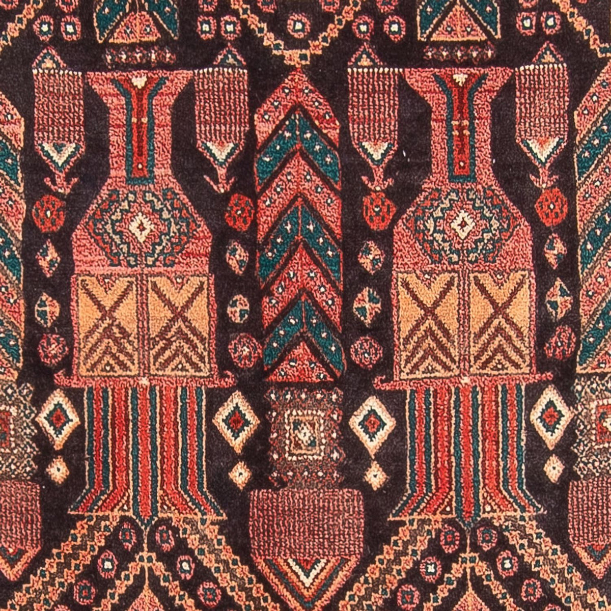 Tapis de couloir Tapis persan - Nomadic - 270 x 116 cm - bleu foncé