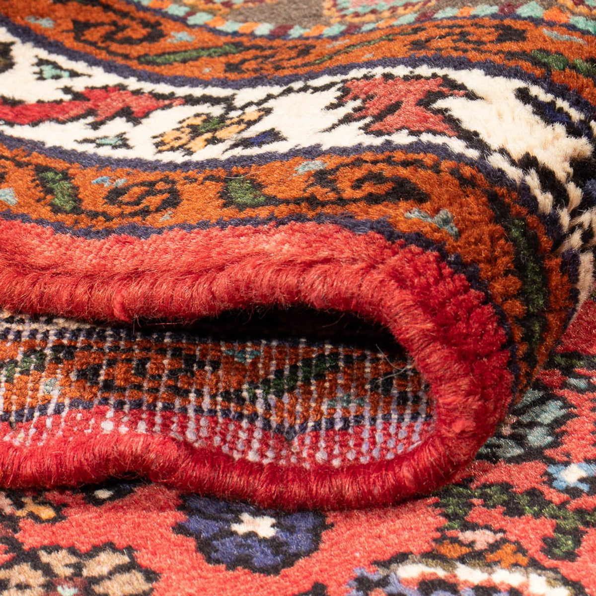 Tapis de couloir Tapis persan - Nomadic - 293 x 111 cm - rouge