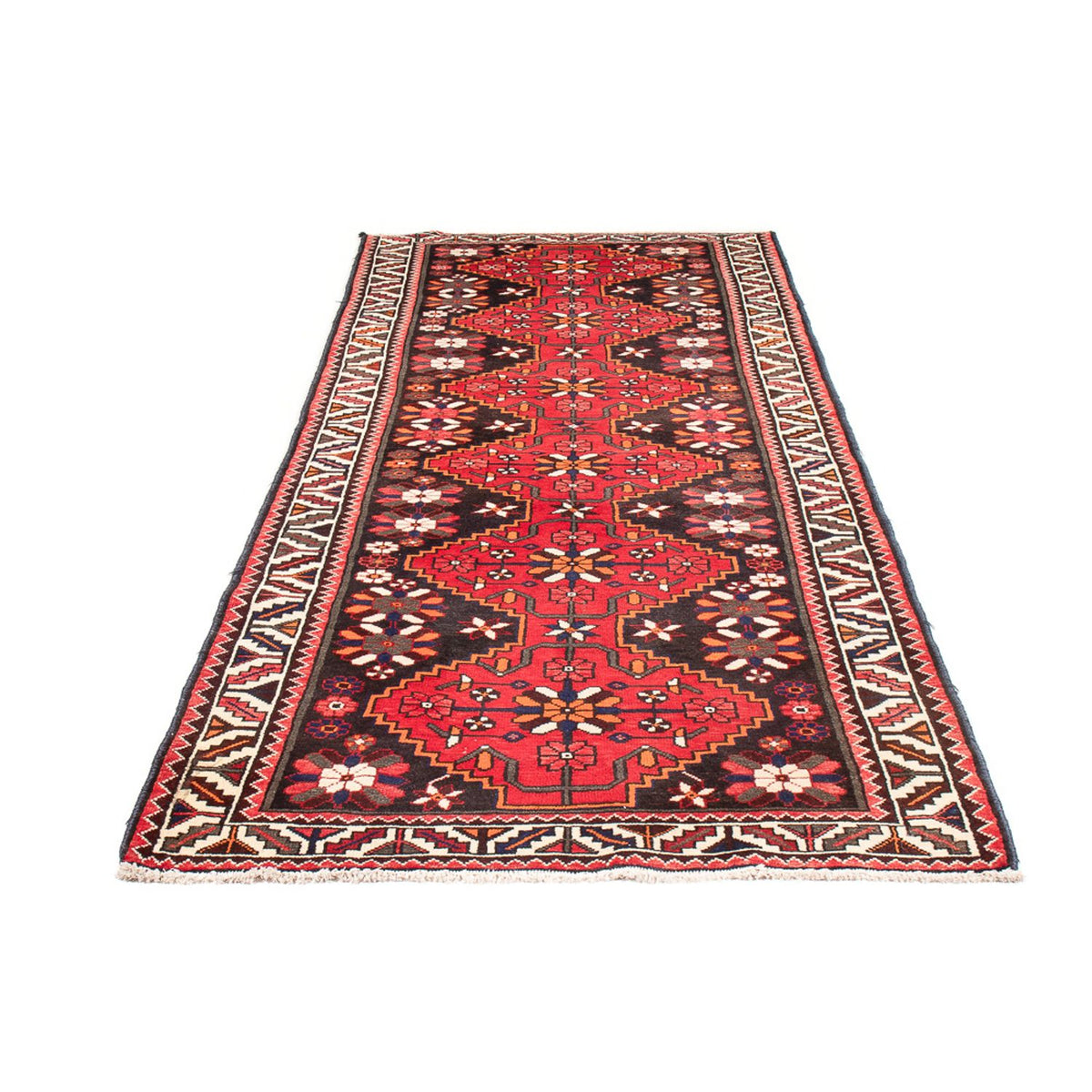 Tapis de couloir Tapis persan - Nomadic - 285 x 118 cm - rouge