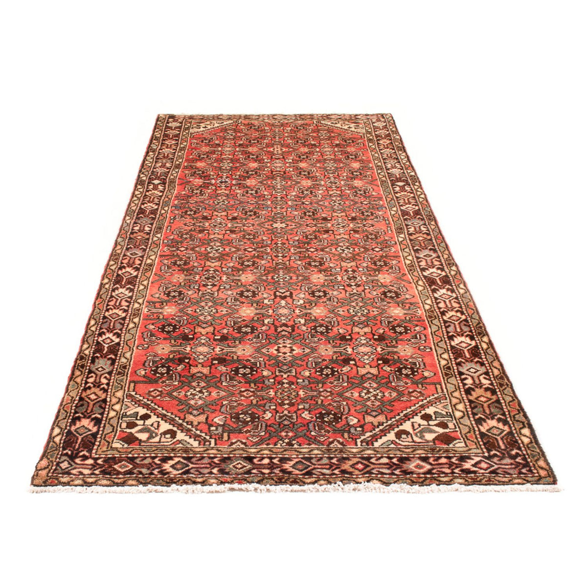 Tapis de couloir Tapis persan - Nomadic - 287 x 112 cm - rouge