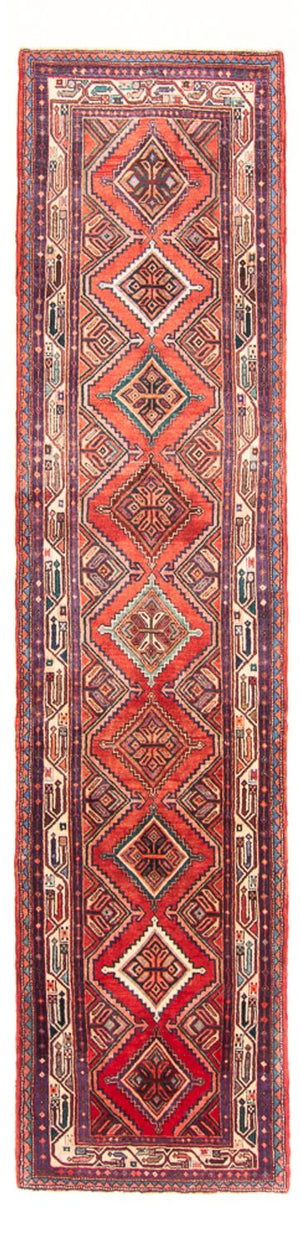 Tapis de couloir Tapis persan - Nomadic - 355 x 101 cm - rouge