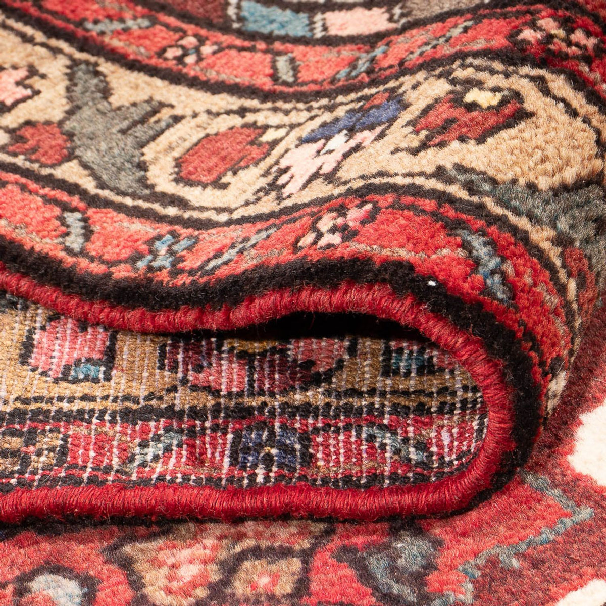 Tapis de couloir Tapis persan - Nomadic - 326 x 112 cm - rouge