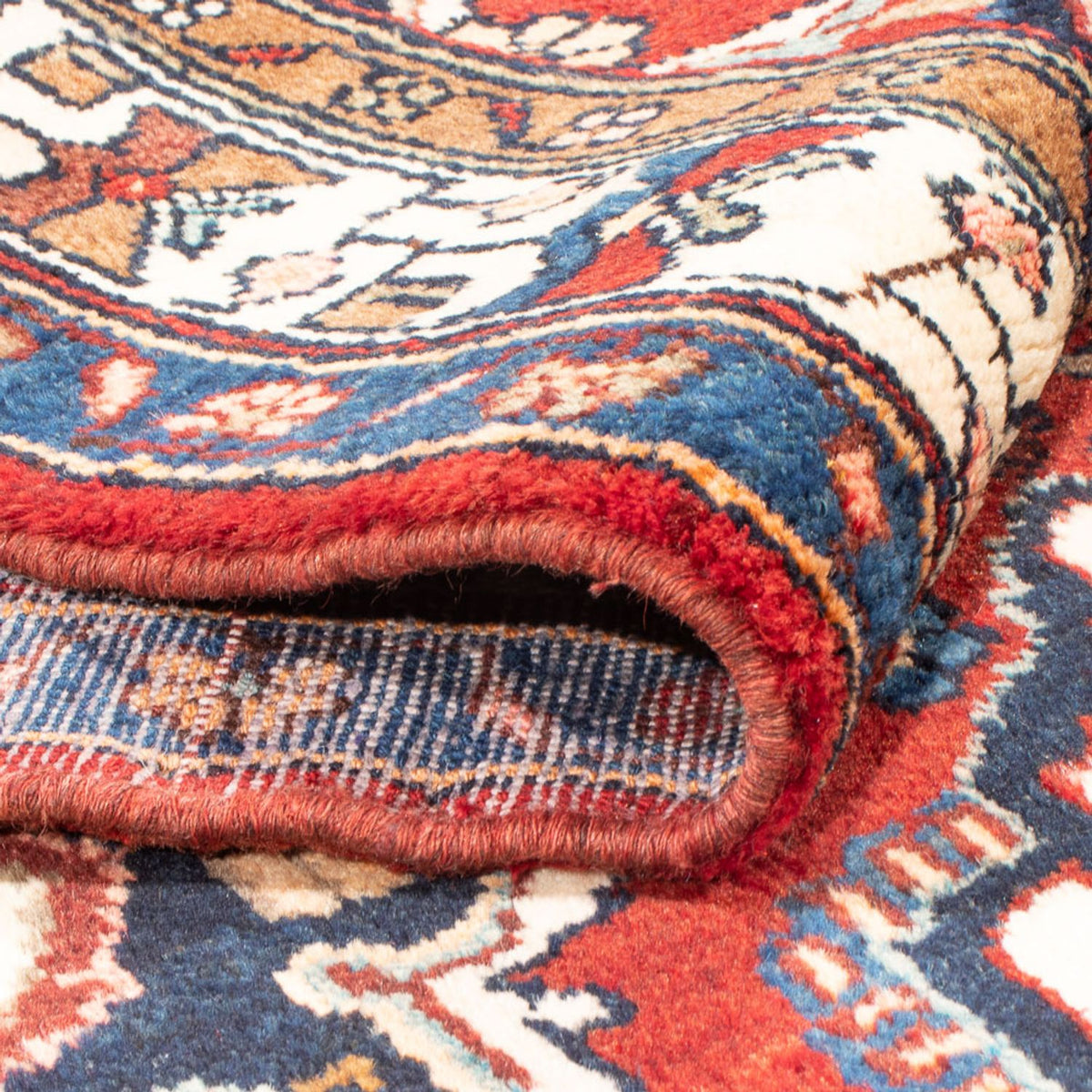 Tapis de couloir Tapis persan - Nomadic - 356 x 113 cm - rouge