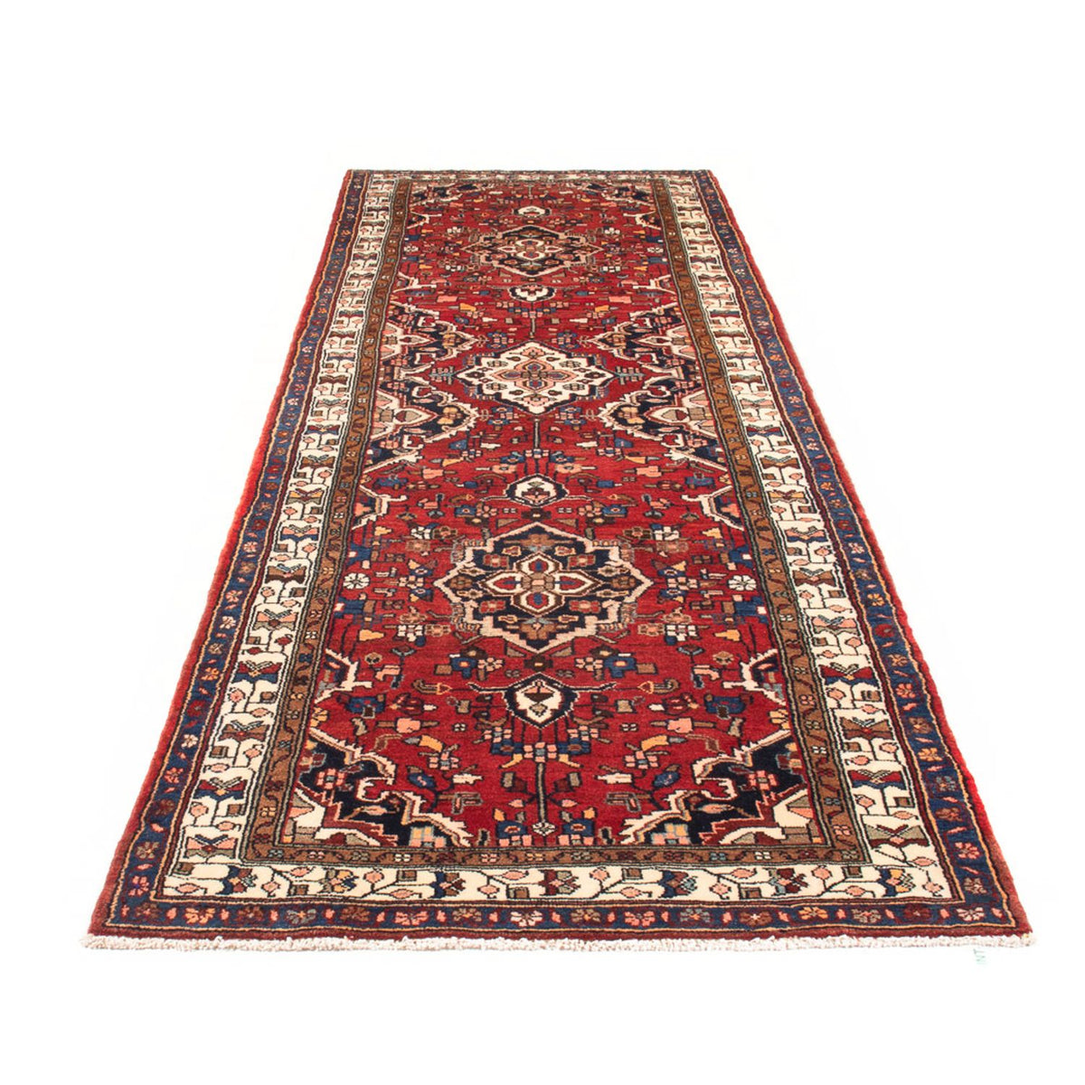 Tapis de couloir Tapis persan - Nomadic - 356 x 113 cm - rouge