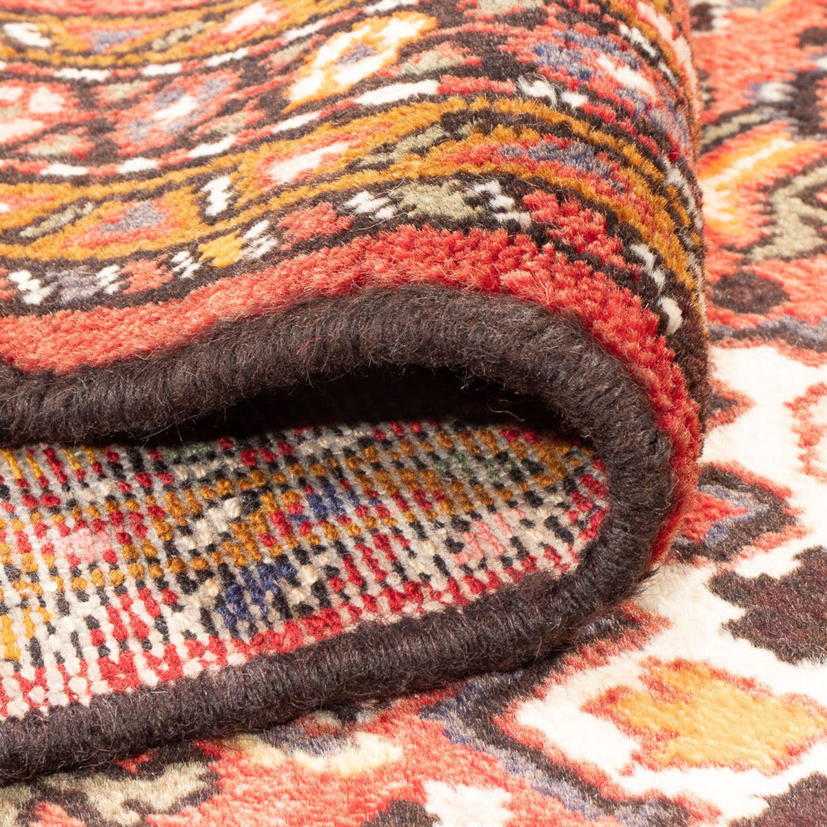 Tapis de couloir Tapis persan - Nomadic - 327 x 112 cm - rouge