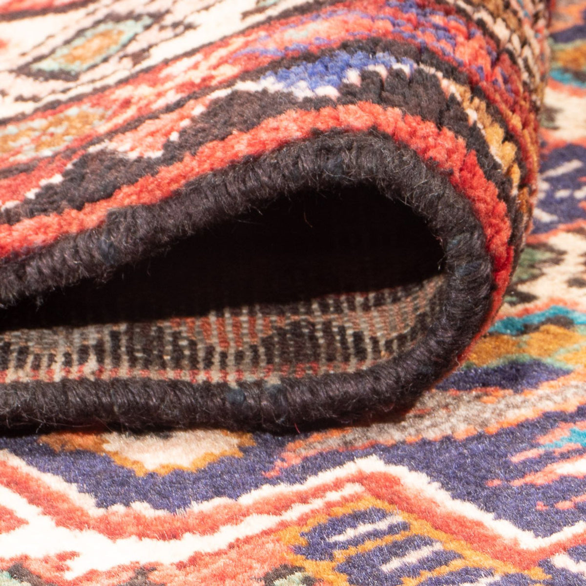 Tapis de couloir Tapis persan - Nomadic - 332 x 118 cm - rouge