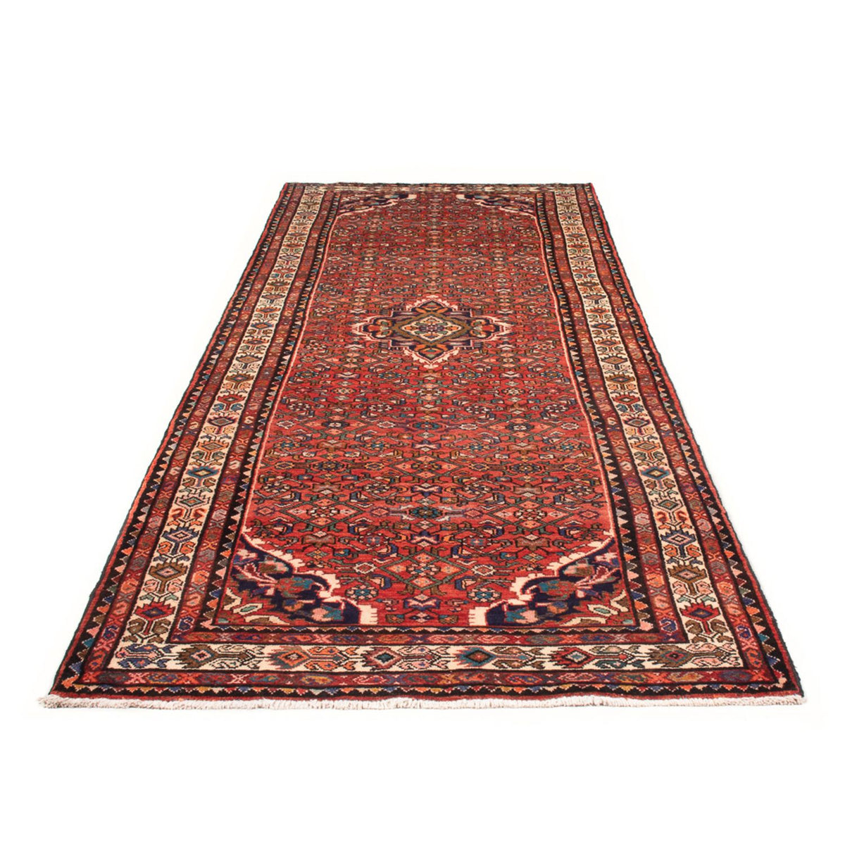 Tapis de couloir Tapis persan - Nomadic - 332 x 118 cm - rouge