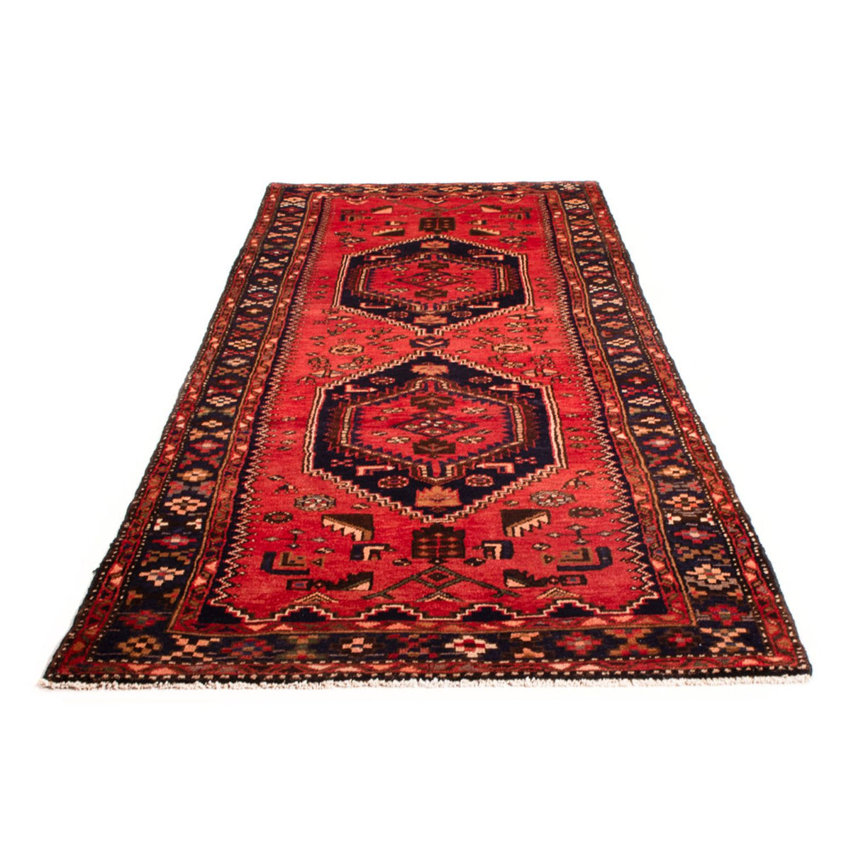 Tapis de couloir Tapis persan - Bidjar - 314 x 110 cm - rouge