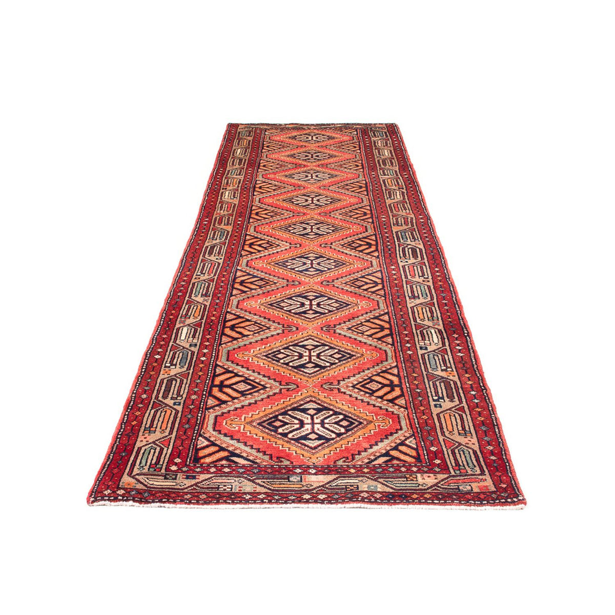 Tapis de couloir Tapis persan - Nomadic - 325 x 100 cm - rouge