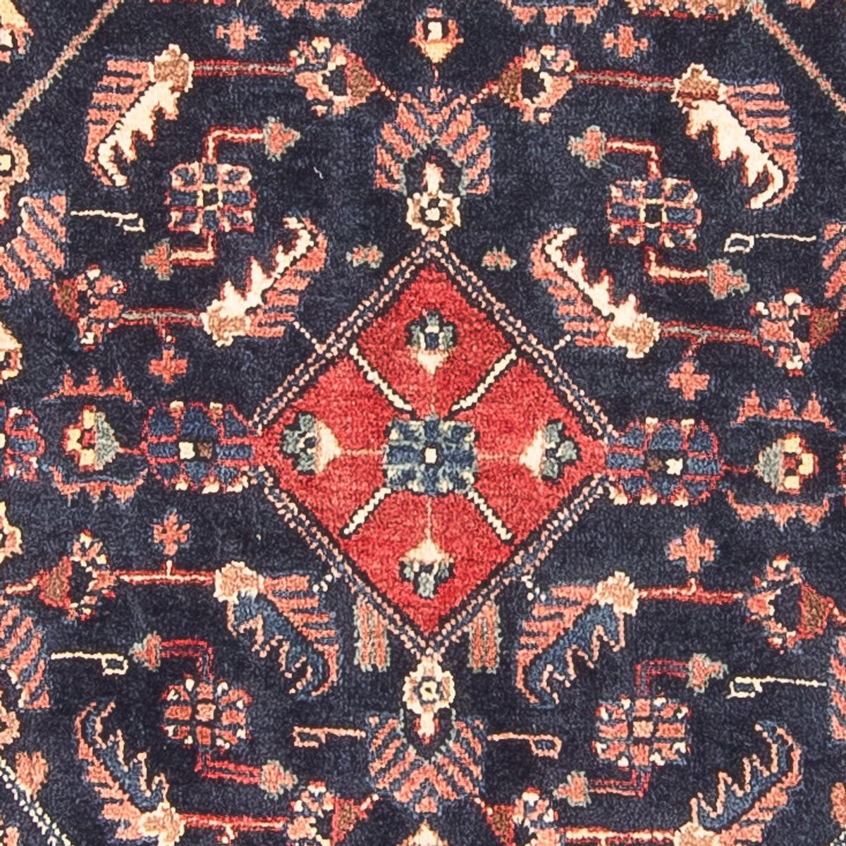 Tapis de couloir Tapis persan - Nomadic - 313 x 110 cm - bleu foncé