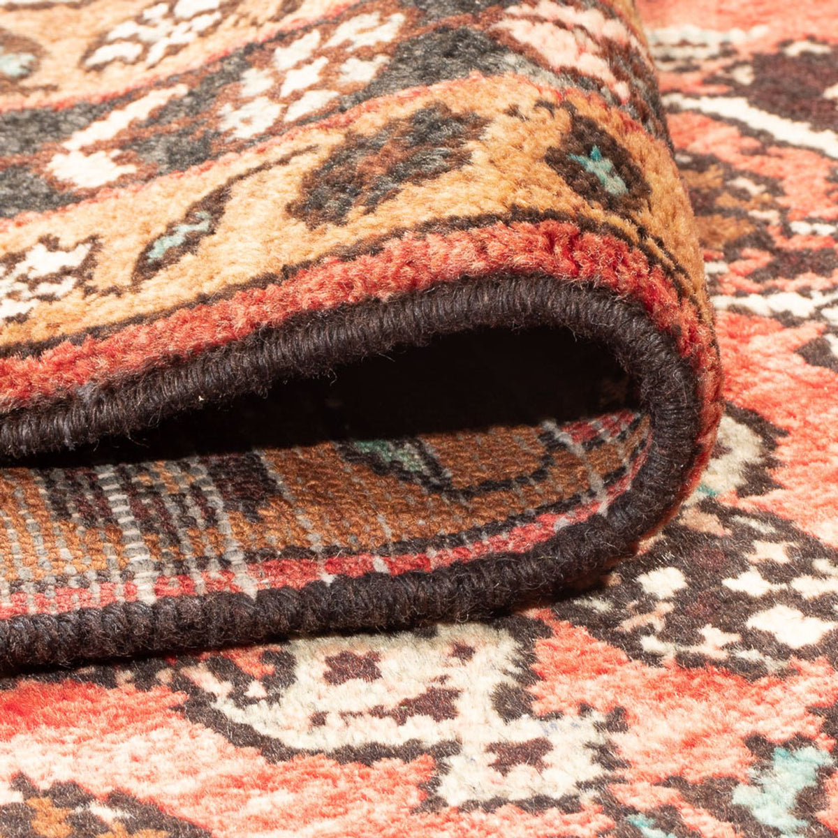 Tapis de couloir Tapis persan - Nomadic - 302 x 111 cm - rouge