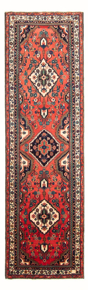 Tapis de couloir Tapis persan - Nomadic - 336 x 111 cm - rouge