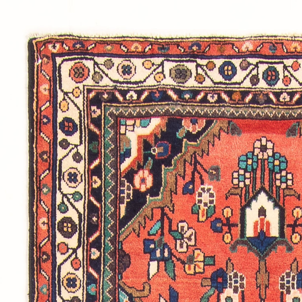 Tapis de couloir Tapis persan - Nomadic - 336 x 111 cm - rouge