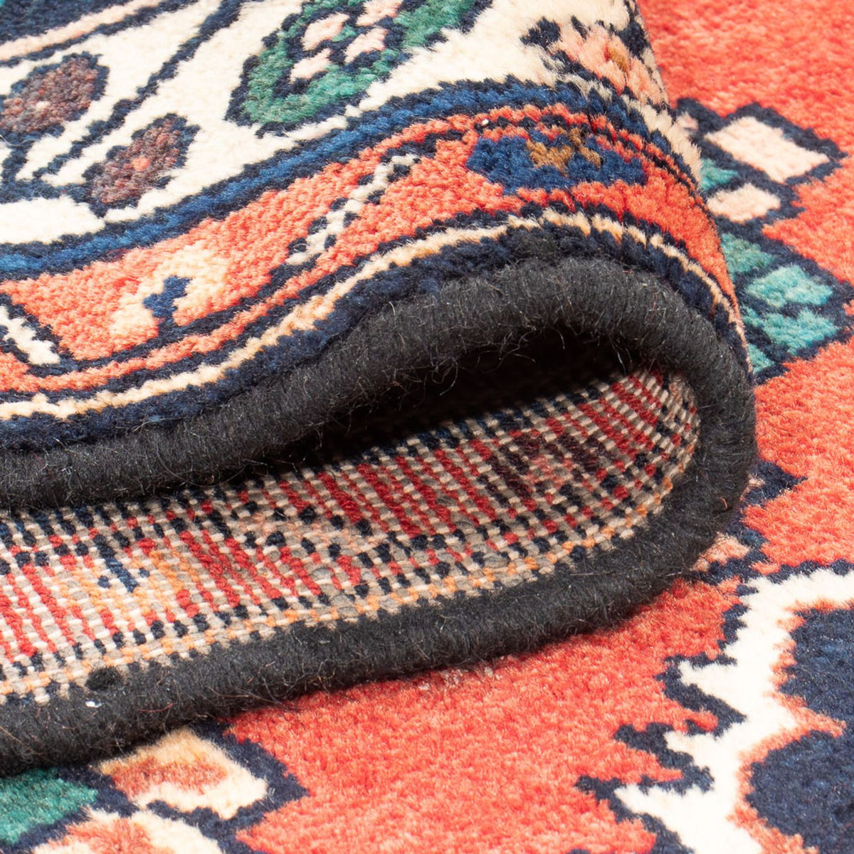 Tapis de couloir Tapis persan - Nomadic - 336 x 111 cm - rouge