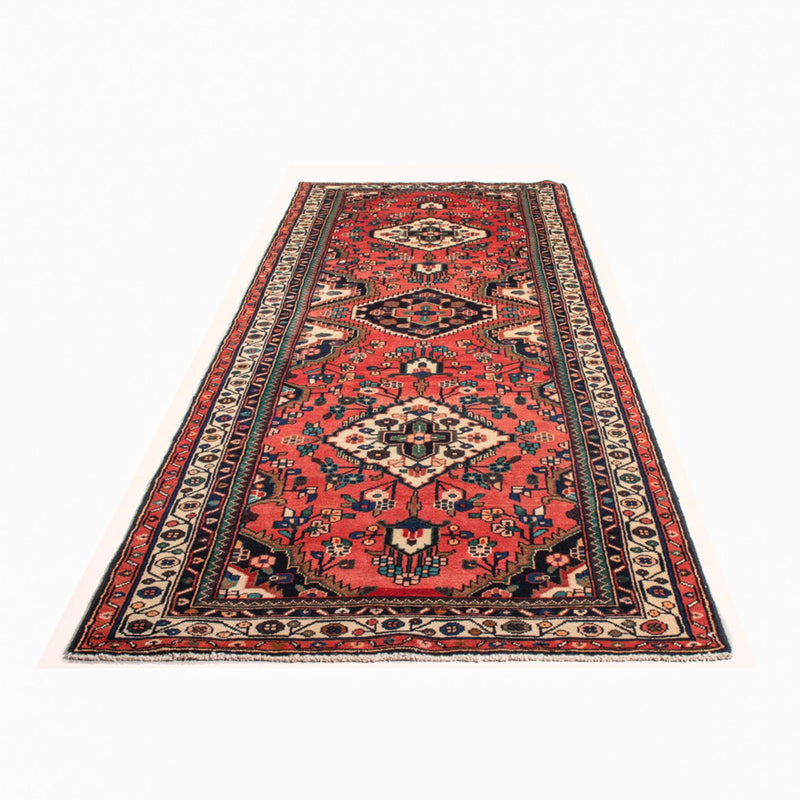 Tapis de couloir Tapis persan - Nomadic - 336 x 111 cm - rouge