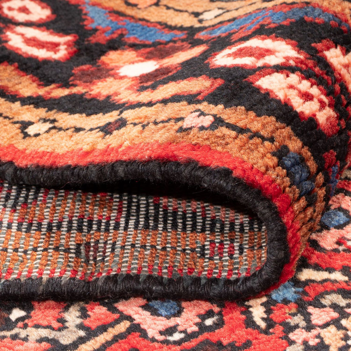 Tapis de couloir Tapis persan - Nomadic - 295 x 113 cm - rouge