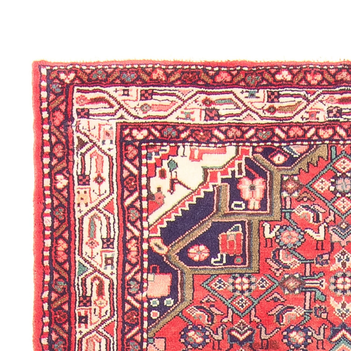 Tapis de couloir Tapis persan - Nomadic - 318 x 110 cm - rouge