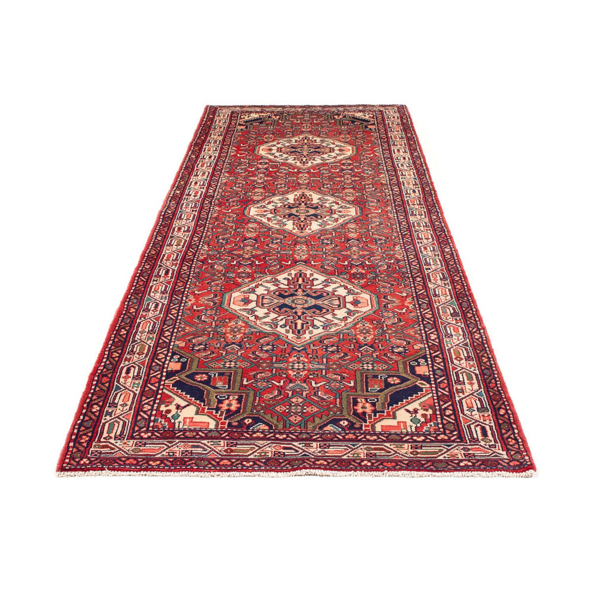 Tapis de couloir Tapis persan - Nomadic - 318 x 110 cm - rouge